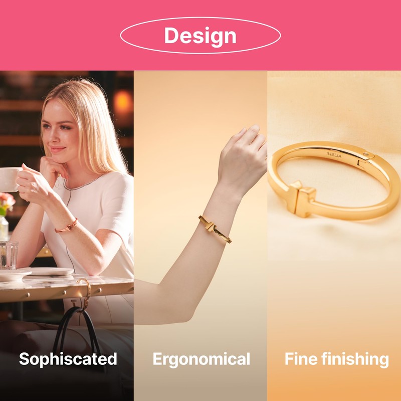 iHELIA Modern - Premium Portable Purse Hook Hanger with Bracelet