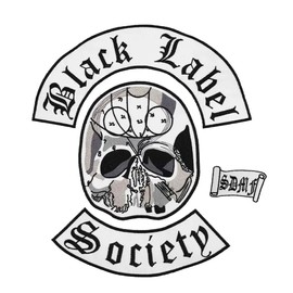 Set of 4 Patch Embroidery Clothing Black Label Society Patch Biker Skull Head Roker Rock and Punck Motorcycles Iron on or Sew on