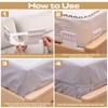 Oupuven Pack of 4 Bed Sheet Straps for Mattresses from