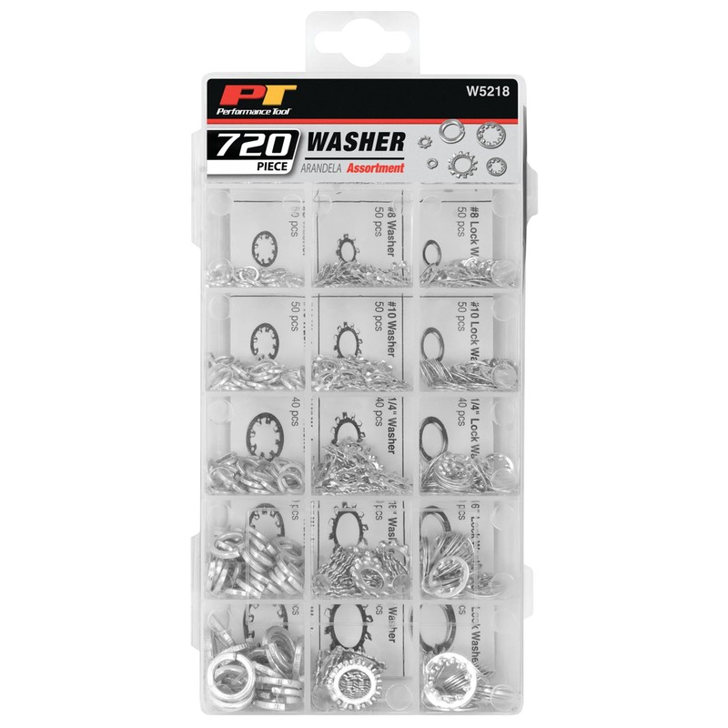 Performance Tool W5218 720pc Washer Assortment