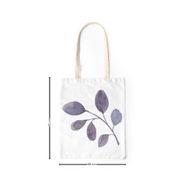 Le Jardin du Lin Printed Shopping Bag, Reusable Bag, Foldable, Fabric Bag with Two Long Handles, Size: 48 x 55 cm