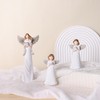 suruim Angel Statue Love Goddess Home Decor Model with Flower