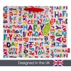 Happy Birthday Bright Premium Gift Bag | Carrier 35cm wide