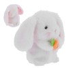 White Talking Rabbit Toy Cute Repeat What You Say Plush