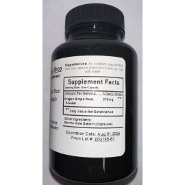 A Swagman's Shop Oregon Grape Root Capsules 375mg - 90 Count Bottle