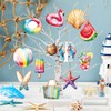 Summer Tree Decorations Pack of 12 Summer Beach Wooden Pendants