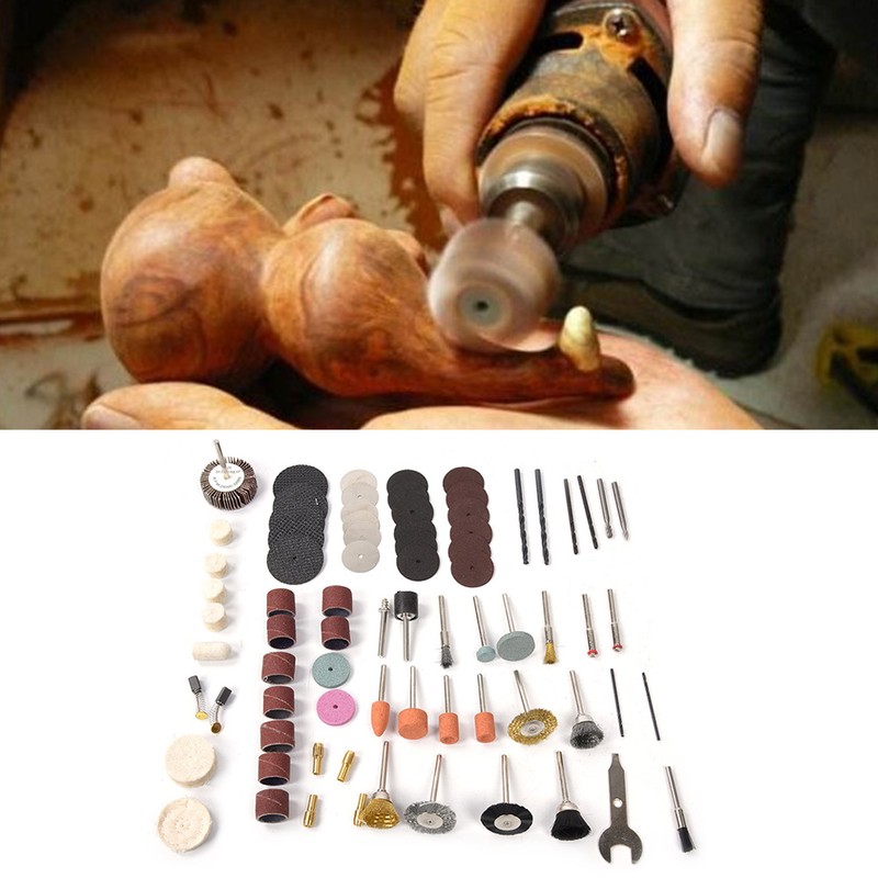 75Pcs Electric Grinder Accessory Kit Grinding Polishing Tools for Electric