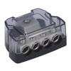 Aramox 4 Way Power Distribution Block Amplifier Fuse Holder Fuse