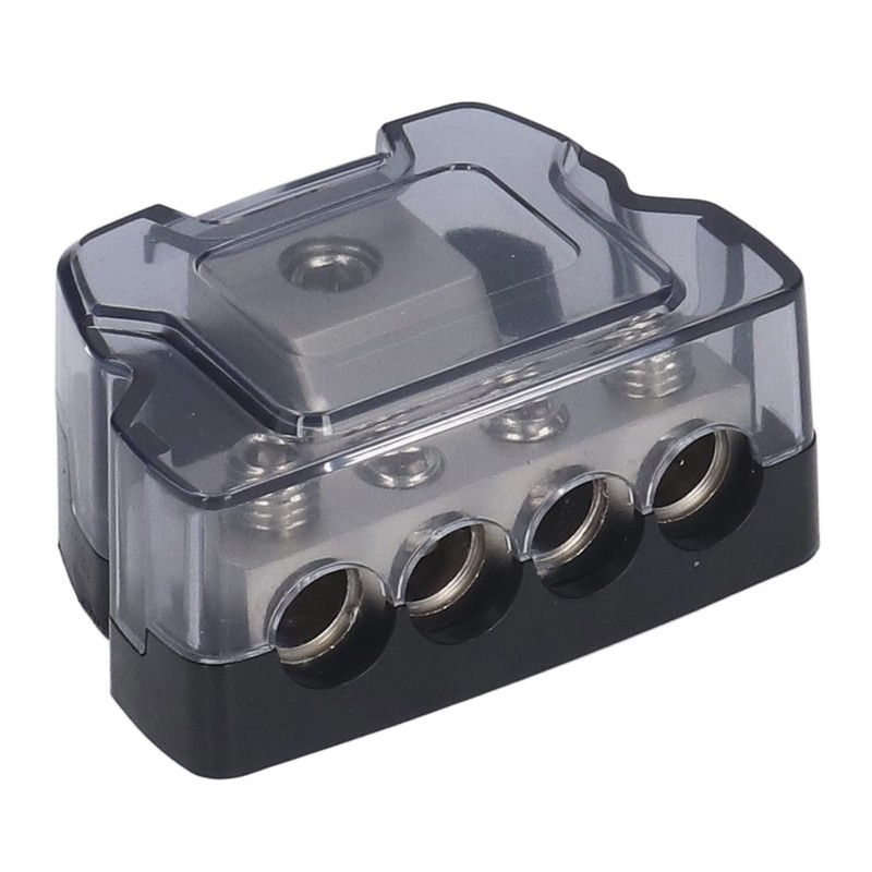 Aramox 4 Way Power Distribution Block Amplifier Fuse Holder Fuse