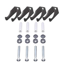 NRG Radiator Brackets Traditional Cast Iron Designer Triple Column Wall Brackets Fitting Kit Anthracite