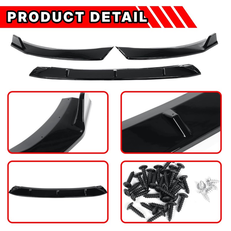 HHENGYISOUL Front Bumper Lip Fit for Kia K5 GT-Line 2020-2025,3