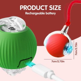 Chewie Ball for Dogs, Interactive Rolling Dog Ball, Smart Automatic Rolling Pet Ball, 360° Automatic Rolling Ball for Cats Balle Magique Pour Chien for Dog/Cat with USB Charging