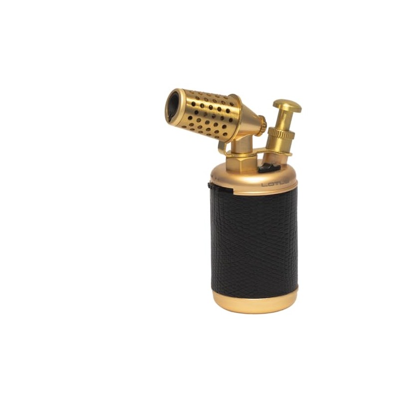 Lotus Single Action Flame Truman Desktop Lighter (T1420 Gold Black)