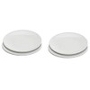 Nordic Ware Microwave Everyday Dinner Plates, Set of 4, white,