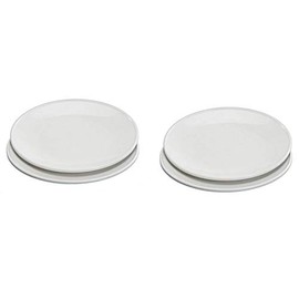 Nordic Ware Microwave Everyday Dinner Plates, Set of 4, white, 10 Inch