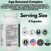 PRISTINE'S Age Renewal & Detox Supplements 90 Capsules 30 Day