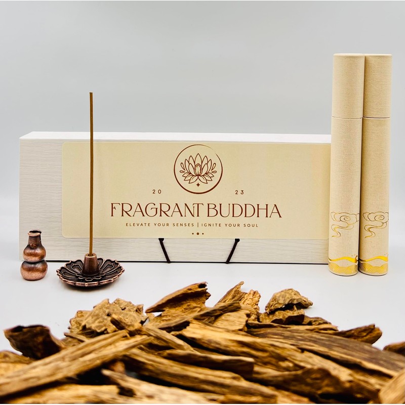 Fragrant Buddha Premium Hoi-An Agarwood Incense Sticks (Short) 10g with