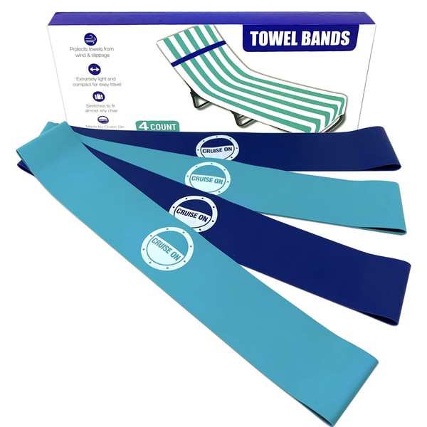 Towel Bands (4 Pack) - The Better Towel Chair Clips