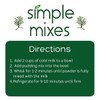 Simple Mixes Natural Instant Pudding Mix, Vanilla, 3.4 Ounces Each
