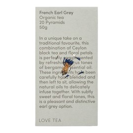 Love Tea French Earl Grey Pyramid Tea Bags, 20 Tea Bags