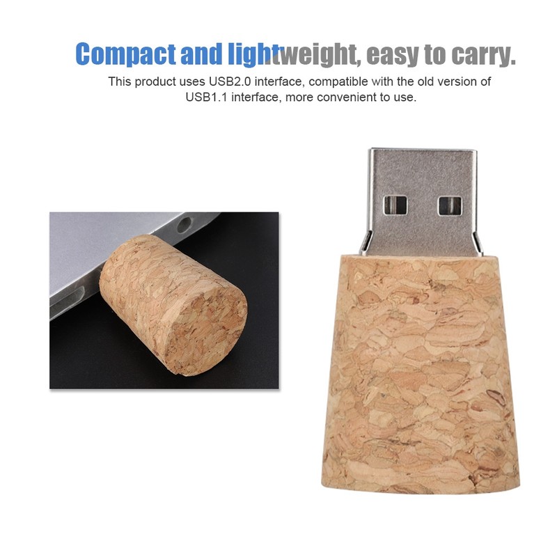 Wishing Floating Bottles USB2.0 Flash Drive Wood Flash Memory Stick