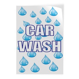 Door Decals Vertical Vinyl Stickers Multiple Sizes Car Wash Water Splash Industrial Vinyl Luggage & Bumper Stickers for Cars Automotive 18x24Inches