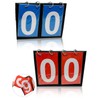 Scoring Board Red Blue Set of 2 Scoreboard Flip Scoreboard