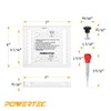 POWERTEC 72225 Cabinet Hinge and Hardware Jig Kit, Concealed Hinge