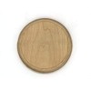 Round Rosette, Solid Hardwood Paint Grade, 4 1/2" x 3/4",