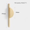 Myxekllo Gold Drawer Pulls Half Moon Drawer Pulls, Brushed Gold