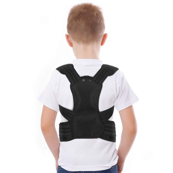 Upper Back Brace Adjustable Back Straighter for Kids, Posture Corrector with Shoulder Pads for Teenagers(S)