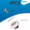 Shower Door Rollers Replacement Runners, Diameter 25mm 4pcs Shower Door