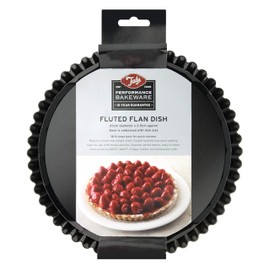 Tala Non Stick 8" Fluted Flan & Tart Dish, Black