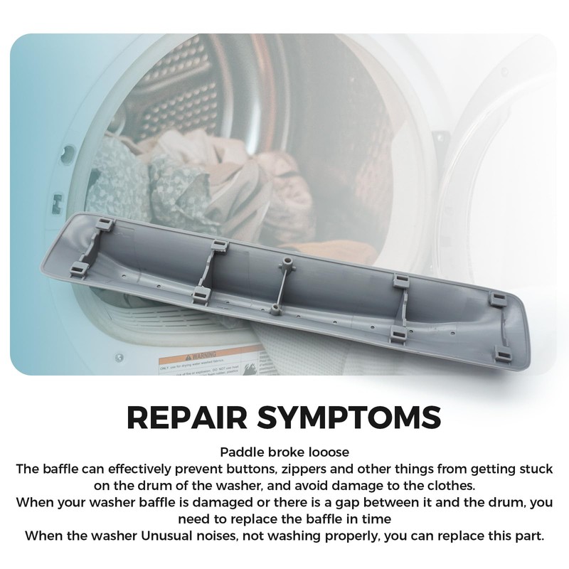 W10597205 Drum Baffle for Whirlpool Washer Replacement PD00030786, WPW10597205, 4448731,