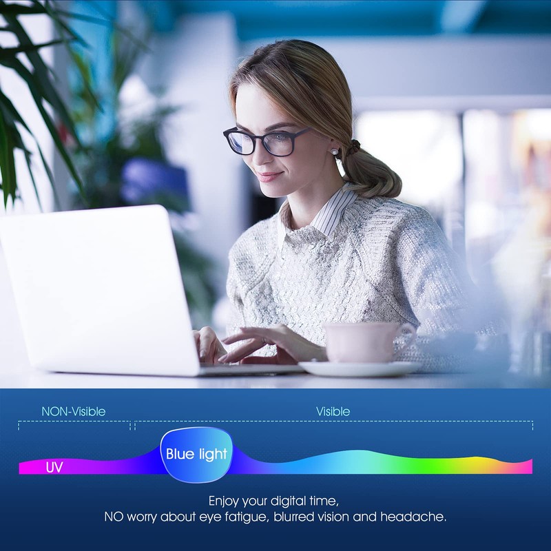 Occffy Blue Light Blocking Glasses for Men Women Computer Glasses