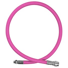 XS Scuba Miflex BC/Drysuit 32 inch Quick Disconnect Hose (Pink)