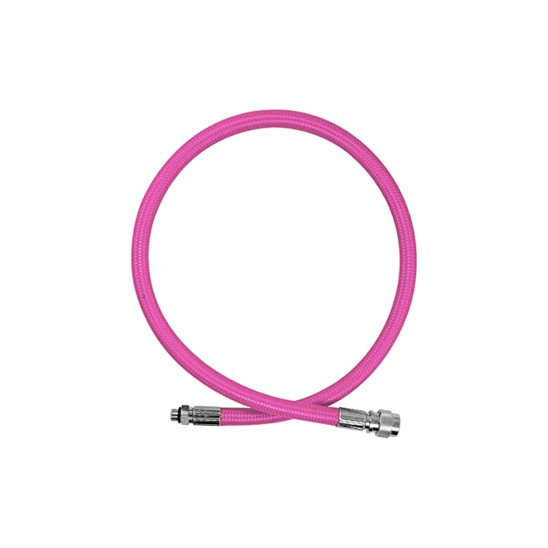 XS Scuba Miflex BC/Drysuit 32 inch Quick Disconnect Hose (Pink)