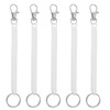 PATIKIL Retractable Coil Springs Keychain, 5 Pack Anti-lost Key Chain
