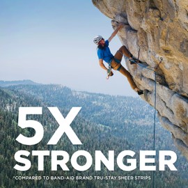 Band-Aid Brand Sterile Tough Strips Adhesive Bandages for First Aid & Wound Care, Durable Protection & Comfort for Minor Cuts, Scrapes & Burns, Heavy-Duty Fabric Bandages, One Size, 20 ct