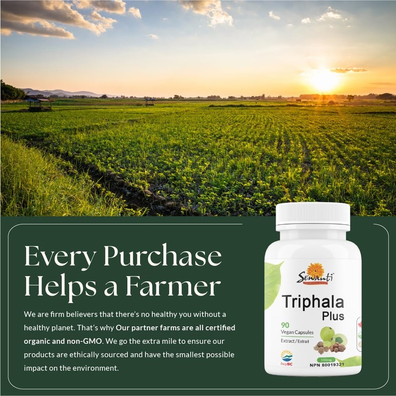Sewanti Sewanti Triphala Plus 90 V-Capsules NPN 80019321 500mg