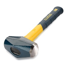 ESTWING Sure Strike Drilling/Crack Hammer - 2-Pound Sledge with Fiberglass Handle & No-Slip Cushion Grip - MRF2LB