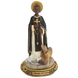 5 Inches Saint Martin of Porres Statue Holy Figurine Religious Decoration Estatua