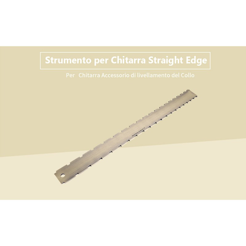 Practical 24.75 Notched Fret Board Straight Edge Luthiers Tool for