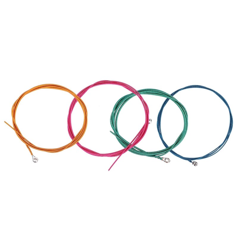 Wosune Bass Strings, 4 Colors Flat Wound Bass Strings, Bass