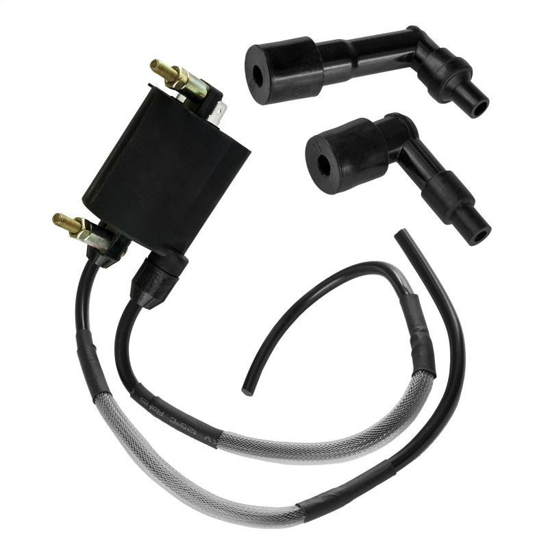 Caltric Ignition Coil w/ Spark Plug Caps 16" Wire for