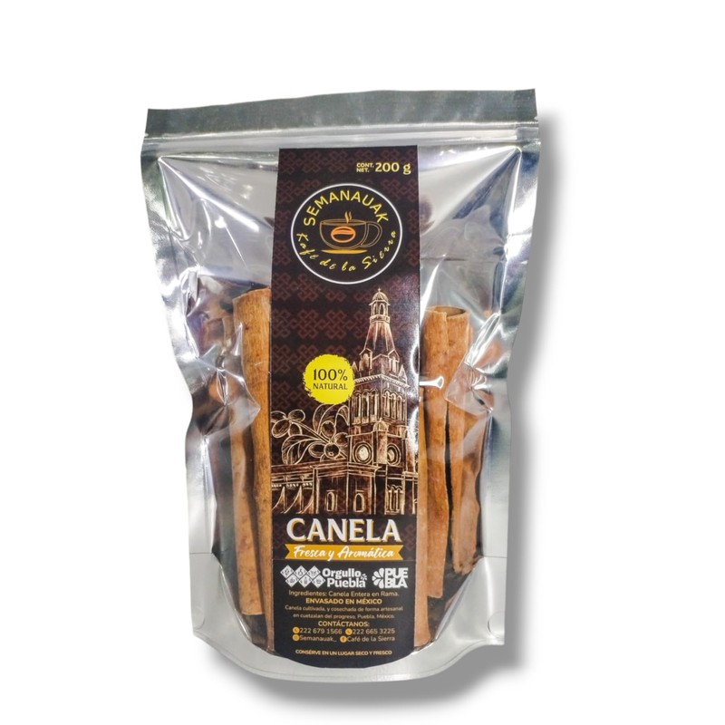 Canela ceylan entera orgánica gruesa 200 gramos