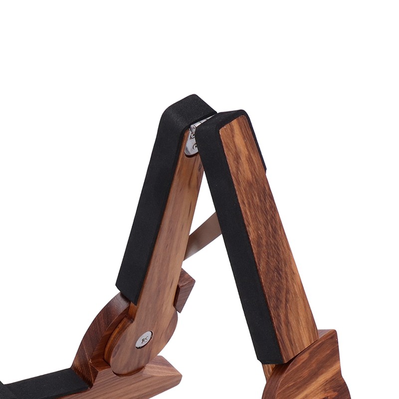 Electric Guitar Stand MA38E Foldable Zebrawood RabbibShape Flooring Holder with