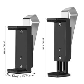 TOPPERFUN 2Pcs Garage Door Opener Clips, Universal Garage Remote Key Holder for Car Visor, Adjustable Auto Gate Opener Visor Clip, Compatible with 1.77-2.64"/4.5-6.7cm Remote Control