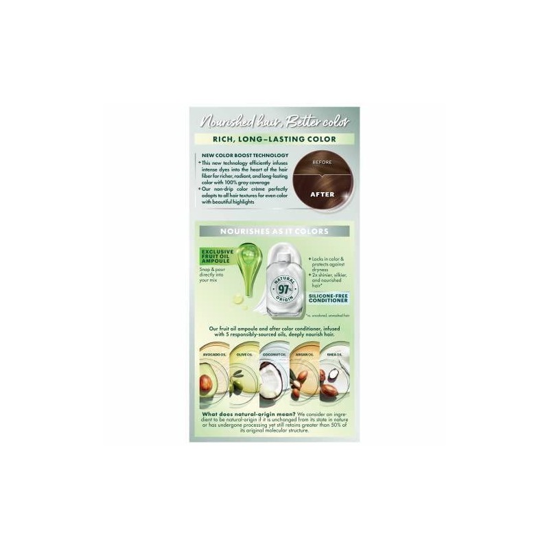 Garnier Hair Color Nutrisse Nourishing Creme, 535 Medium Golden Mahogany