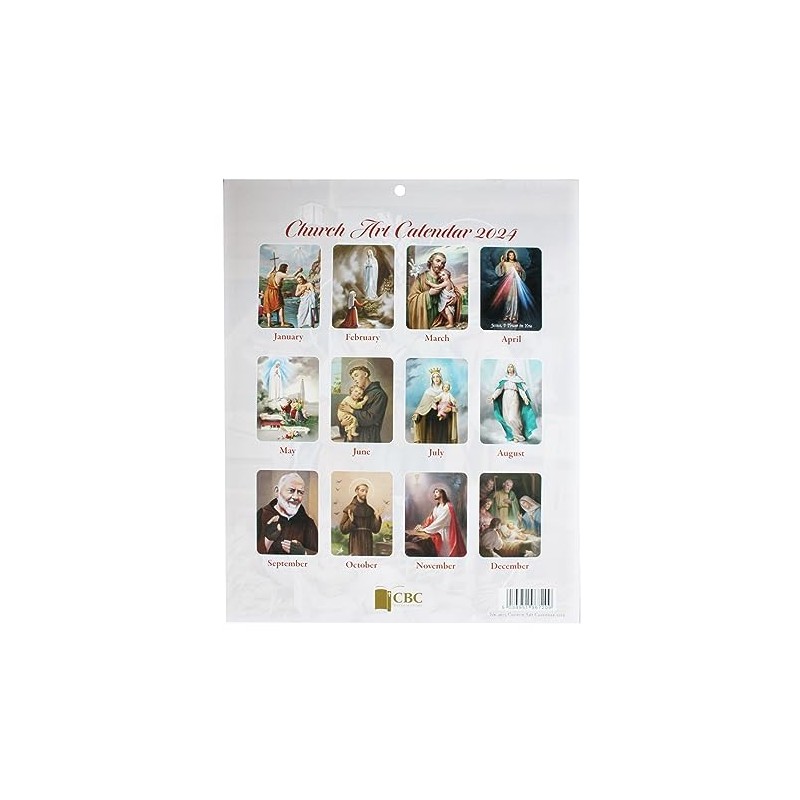 2025 Calendar Religious Church Art Wall Calendar with Bible Verses